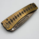 Medford Marauder Full Size Bronze Tsunami-Maki Wrap Titanium Handles w/ 0.26" Vulcan 3V Drop Point