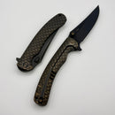 We Knife Dracarys Bronze and Black Titanium Handle w/ Black Brushed Flats M390 WE 25061B-4