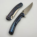 We Knife Dracarys Flamed Titanium Handle w/ Satin M390 WE 25061B-3