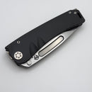 Medford Marauder Full Size DLC Titanium Handles w/ 0.26" Satin 3V Drop Point