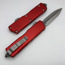 Microtech Scarab 2 Gen 3 Executive w/ Red Handles & D/E Stonewash M390MK 1175-10RD