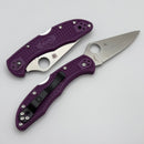 Spyderco Delica 4 Lightweight Purple FRN Handles w/ VG-10 C11FPPR