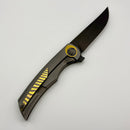 Tuya Knife All-Star Persia Bead Blasted Integral handle w/ No Spine Holes w/S90V DLC Blade T1750-A