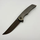 Tuya Knife All-Star Persia Bead Blasted Integral handle w/ No Spine Holes w/S90V DLC Blade T1750-A