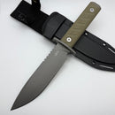 Zero Tolerance 0006 ZT0006 Fixed Blade OD Green G-10 & CPM-3V