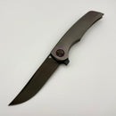 Tuya Knife All-Star Persia Bead Blasted Integral handle w/ Spine Holes w/S90V DLC Blade T1750-A
