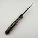 Tuya Knife All-Star Persia Bead Blasted Integral handle w/ Spine Holes w/S90V DLC Blade T1750-A