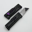 Reate EXO-U Utility Speedhole Pattern Black w/ Purple Accents Aluminum Handle