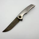 Tuya Knife All-Star Persia Crystal Titanium Integral handle w/ Spine Holes w/S90V DLC Blade T1750-C