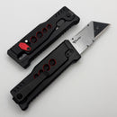 Reate EXO-U Utility Speedhole Pattern Black w/ Red Accents Aluminum Handle
