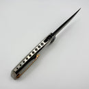 Tuya Knife All-Star Persia Crystal Titanium Integral handle w/ Spine Holes w/S90V DLC Blade T1750-C