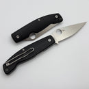 Discontinued Spyderco Pattadese Black G-10 Handles w/ M390 C257GP