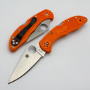 Spyderco Delica 4 Lightweight Orange FRN Handles w/ VG-10 C11FPOR