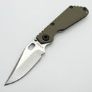 Mick Strider SnG CC OD Green G-10/Titanium & Handground Bowie MagnaCut