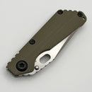 Mick Strider SnG CC OD Green G-10/Titanium & Handground Bowie MagnaCut