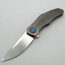 Holt Bladeworks Renegade w/ Titanium Feather Burnished Handles & M390 Near Mirror 283