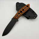 Tom Krein K9 Model 6 Black/Orange G-10 Handle D2 blade (Consignment)