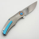 Holt Bladeworks Renegade w/ Titanium Feather Burnished Handles & M390 Near Mirror 283
