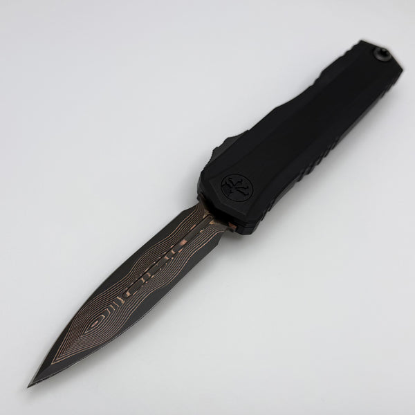 Microtech Marfione Select Cypher II Black w/ Tritium Inlaid Button & D