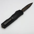 Microtech Marfione Select Cypher II Black w/ Tritium Inlaid Button & D/E Baker Forge Copper-Mai 1242-16MS3