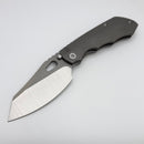 Pre Owned Custom Knife Factory & Rotten Design EVO 1.1 Tumbled Ti Handles w/ M398