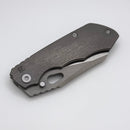 Pre Owned Custom Knife Factory & Rotten Design EVO 1.1 Tumbled Ti Handles w/ M398