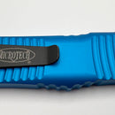 Microtech Combat Troodon Full-Serrated Black Blade w/ Blue Handle 142-3BL (Consignment)
