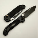 Microtech Knives LUDT Gen III Black Tactical Full Serrated Tanto w/ Black Handle 1136-3T