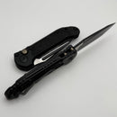 Microtech Knives LUDT Gen III Black Tactical Full Serrated Tanto w/ Black Handle 1136-3T
