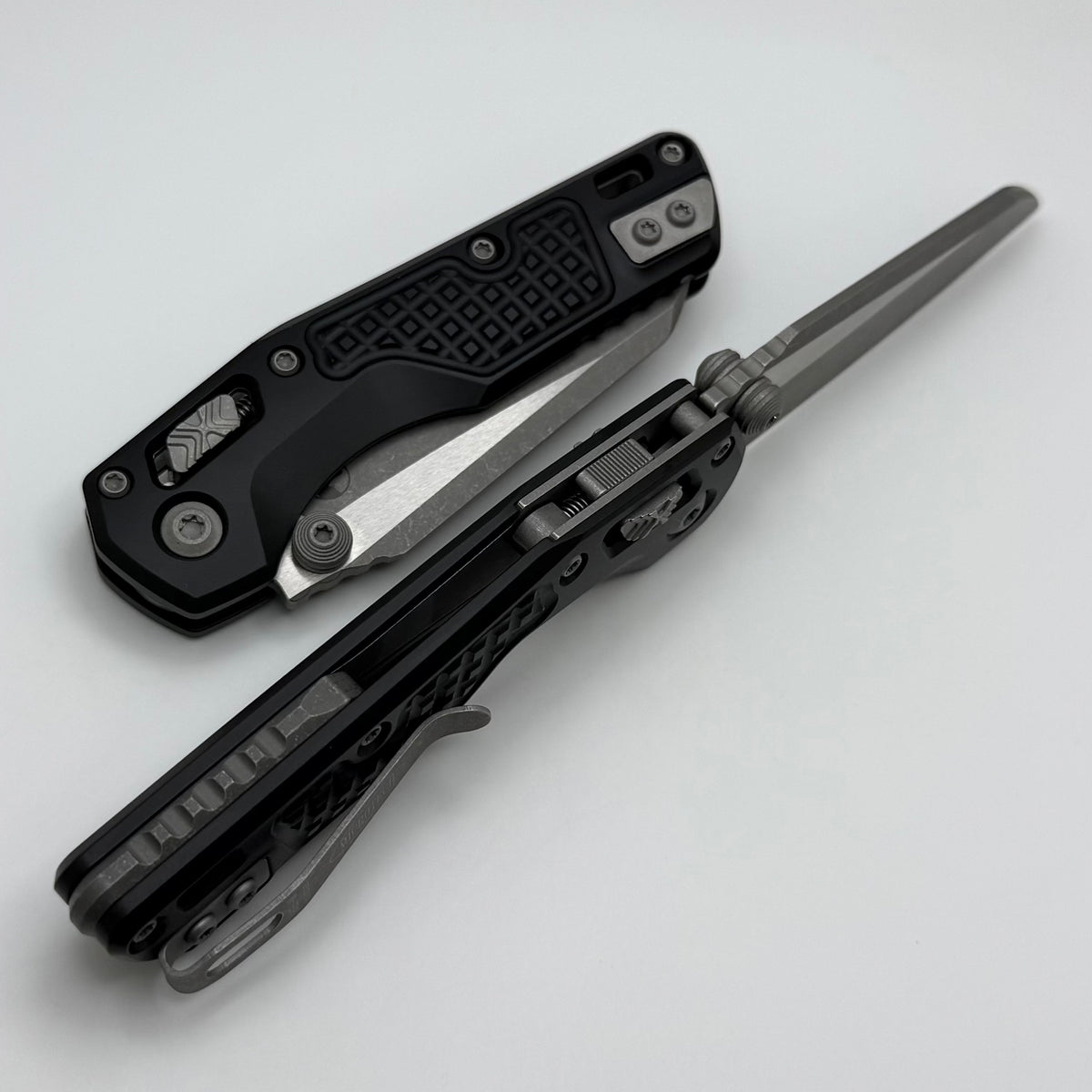 Microtech MSI RAM LOK Mini Black Frag Aluminum Handles w/ Apocalyptic