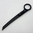 RMJ Tactical Stabby Guy Textured Black CPM-3V & Black G-10 w/ Blue Hardware