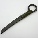 RMJ Tactical Stabby Guy Tungsten CPM-3V & Dirty Olive G-10 w/ Bronze Hardware