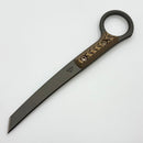 RMJ Tactical Stabby Guy Tungsten CPM-3V & Hyena Brown G-10 w/ Bronze Hardware
