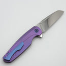 Holt Bladeworks Haptic w/ Titanium Burnished Bent Starburst Handles & Bohler M390 Near Mirror 1319
