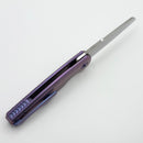 Holt Bladeworks Haptic w/ Titanium Burnished Bent Starburst Handles & Bohler M390 Near Mirror 1319