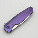 Holt Bladeworks Haptic w/ Titanium Burnished Bent Starburst Handles & Bohler M390 Near Mirror 1319