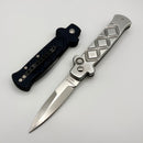 Frank B Italian Stiletto 8" Black and Natural Aluminum Set (Consignment)
