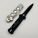 Frank B Italian Stiletto 8" Black and Natural Aluminum Set (Consignment)