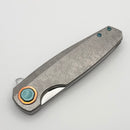 Holt Bladeworks Morpheus w/ Burnished Brain Coral Titanium Handles & Uddeholm Vanax SuperClean Near Mirror