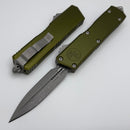 Microtech Scarab 2 Gen 3 Executive w/ OD Green Handles & D/E Apocalyptic M390MK 1175-10APOD