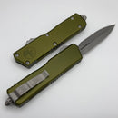 Microtech Scarab 2 Gen 3 Executive w/ OD Green Handles & D/E Apocalyptic M390MK 1175-10APOD