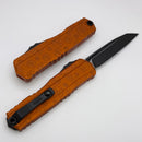 Microtech Cypher II Black S/E w/ Claw Burst Orange Tangerine Handle 1241-1OTCWD