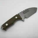 Medford Knife Emperor Tumbled S35VN & OD Green G-10 Fixed Blade