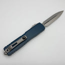 Microtech Ultratech Gen IV D/E Stonewash Full Serrated w/ Deep Ocean Handle 11224-12DO