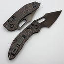 Microtech Marfione Select Manual Stitch RAM LOK Livewire Carbon Fiber w/ DLC Accents & DLC M390MK 169RL-1DLCTMS1