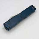 Microtech Ultratech Gen IV D/E Stonewash Full Serrated w/ Deep Ocean Handle 11224-12DO