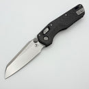 Microtech Marfione Select MSI RAM LOK Mini Slab Side Carbon Fiber Handles w/ Purple Accents & Stonewash M390MK 210M-10MS10