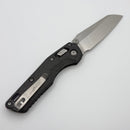 Microtech Marfione Select MSI RAM LOK Mini Slab Side Carbon Fiber Handles w/ Purple Accents & Stonewash M390MK 210M-10MS10