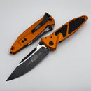 Microtech Socom Elite Manual Black S/E w/ Orange Handles 160-1OR