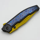 Custom Knife Factory Snafu 4.0 Medium Yellow & ZircuTi Inlays
